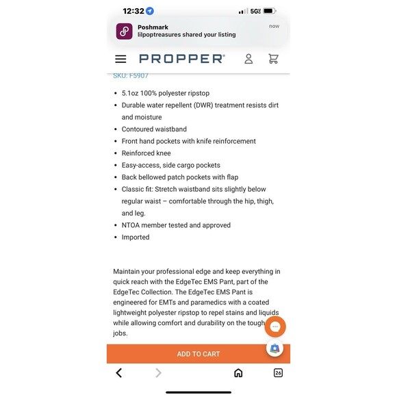 Propper® Women’s EdgeTec EMS Pant Water Repellent Tactical Size 4 NWT - Picture 3 of 15